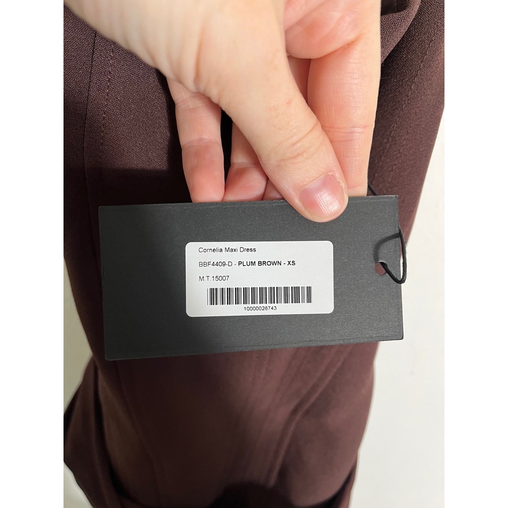 BABYBOO Cornelia Maxi Dress in Plum Brown - Picture 10 of 12